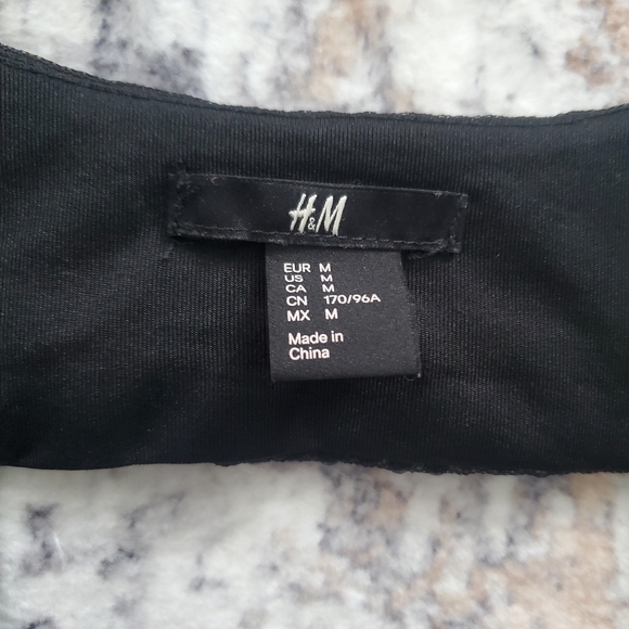 Beyonce for H&M Black Beaded embellished bodycon dress - Size Medium - Picture 5 of 16